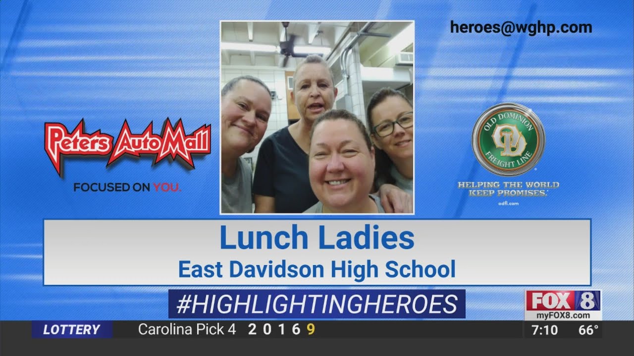 FOX8 Highlighting Heroes: Lunch ladies at East Davidson High School