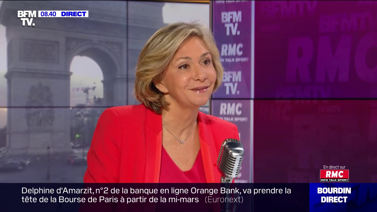 Val&eacute;rie P&eacute;cresse face &agrave; Jean-Jacques Bourdin en direct