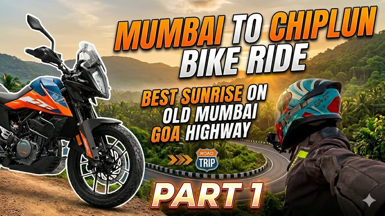 Mumbai To Chiplun Bike Ride - Best Sunrise Ever Old Mumbai Goa Highway- Part 1 #unrealdreams 