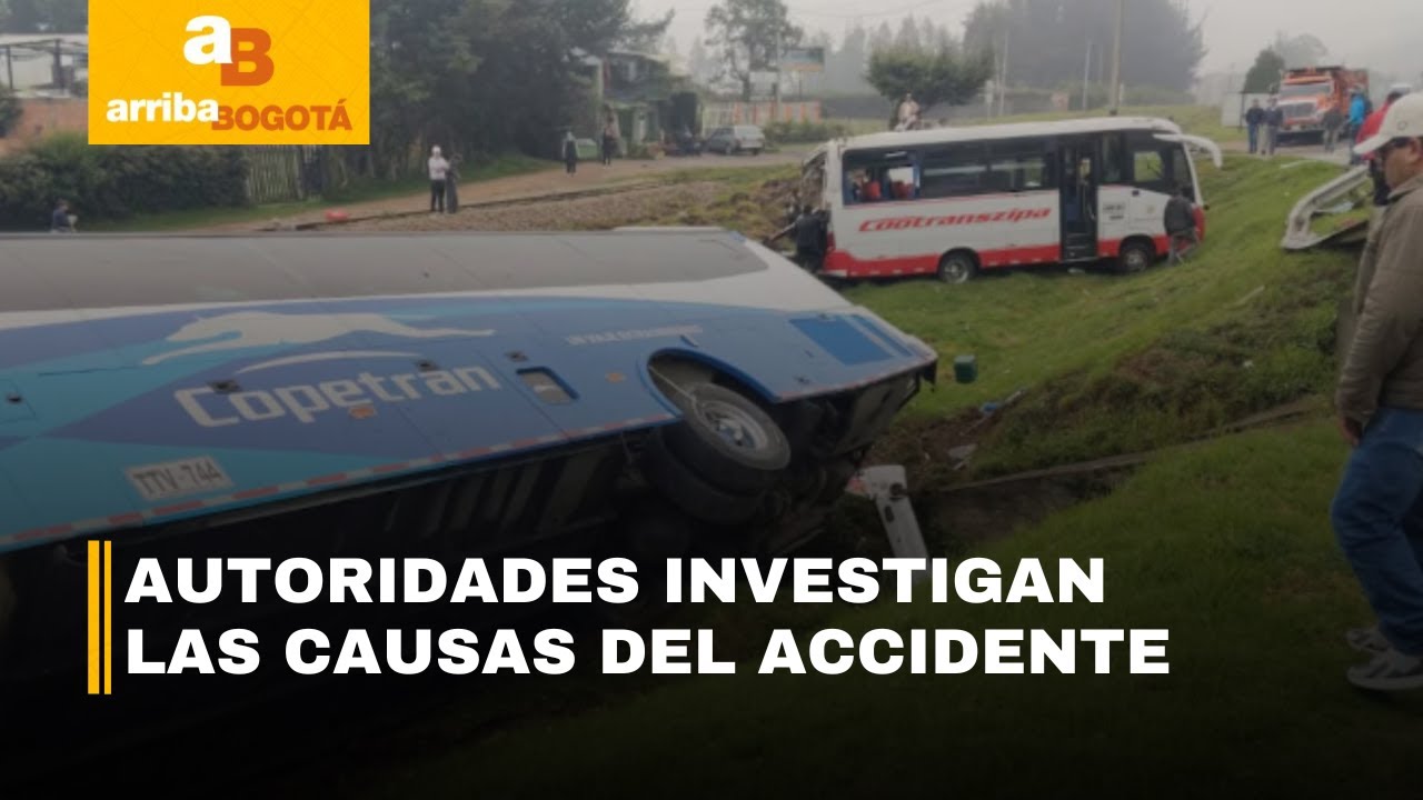Grave accidente en la vía Bogotá-Tunja: choque de buses deja varios heridos | CityTv