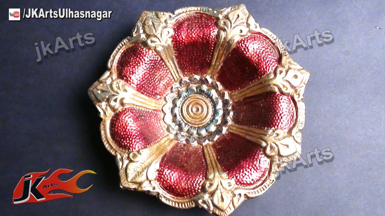 DIY Diwali Diya with Glass Colors | JK Arts 410