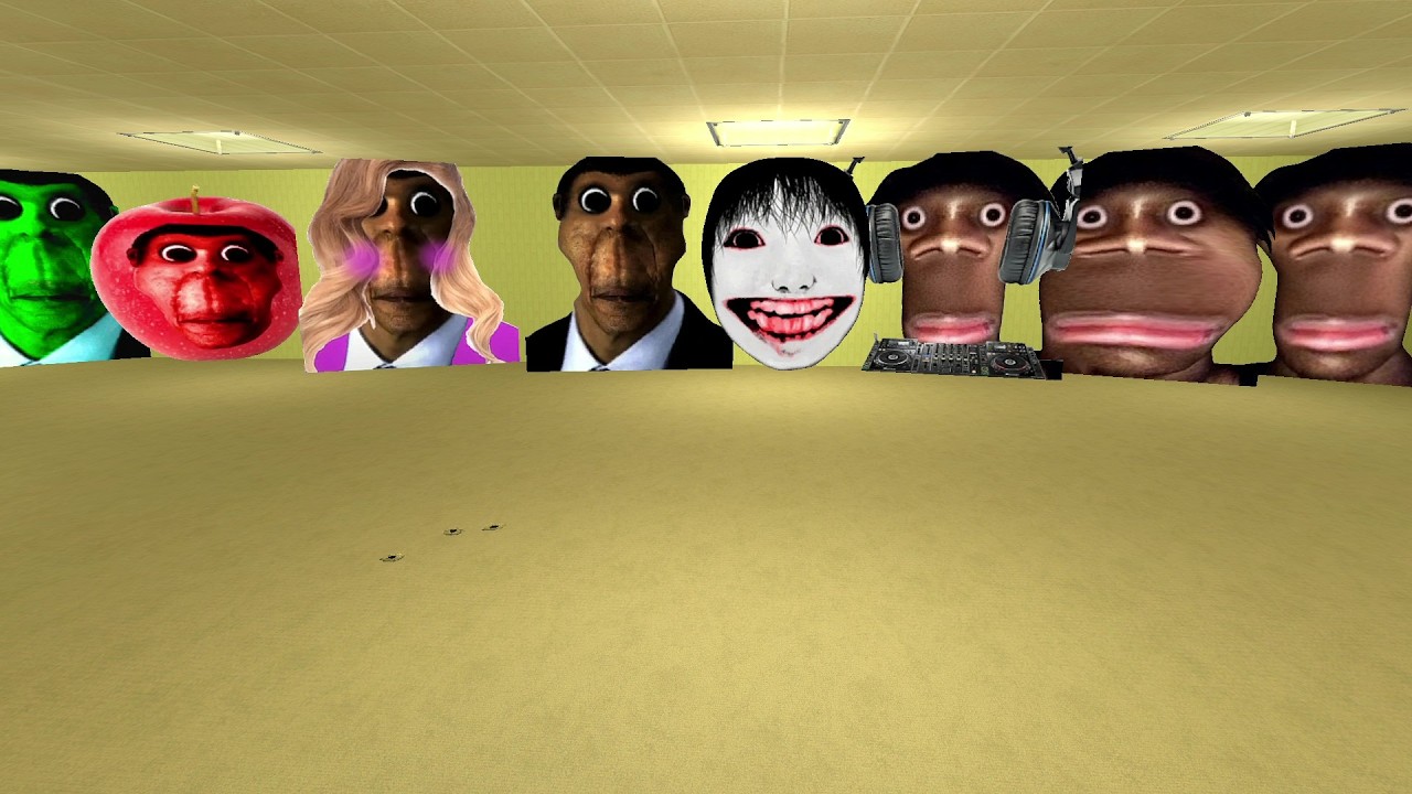 неограниченное количество Nextbots в подсобных помещениях Garry's Mod SNPC #SNPC