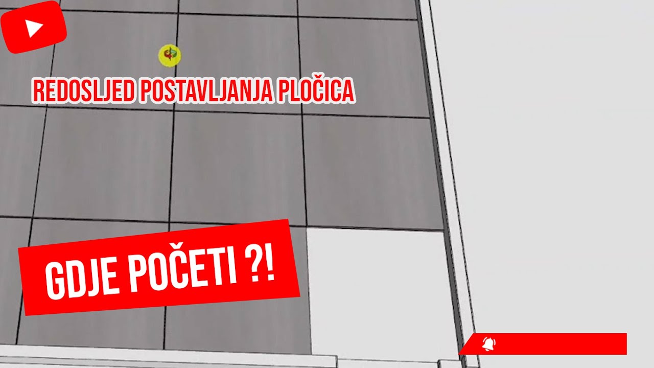 Postavljanje pločica korak po korak – 2. dio – Vizualni vodič u SketchUpu