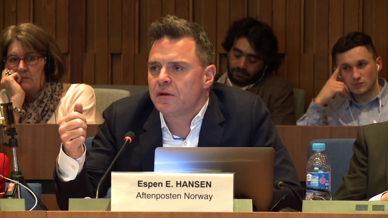 Panel 3 - Espen Egil Hansen, Editor in Chief, Aftenposten, Norway