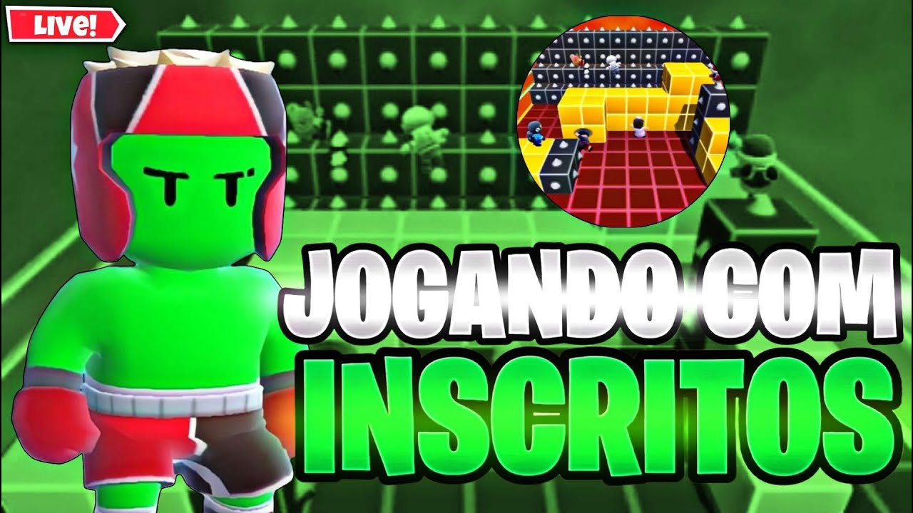 LIVE ON!!!!! SALINHAS PREMIADA 1 VITORIA = ADD JOGANDO COM STUMBLE GUYS COM INSCRITOS