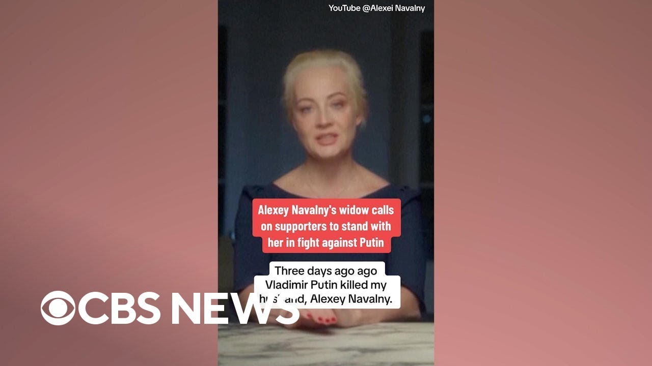 Alexey Navalny's widow calls on supporters to stand with her in fight against Putin