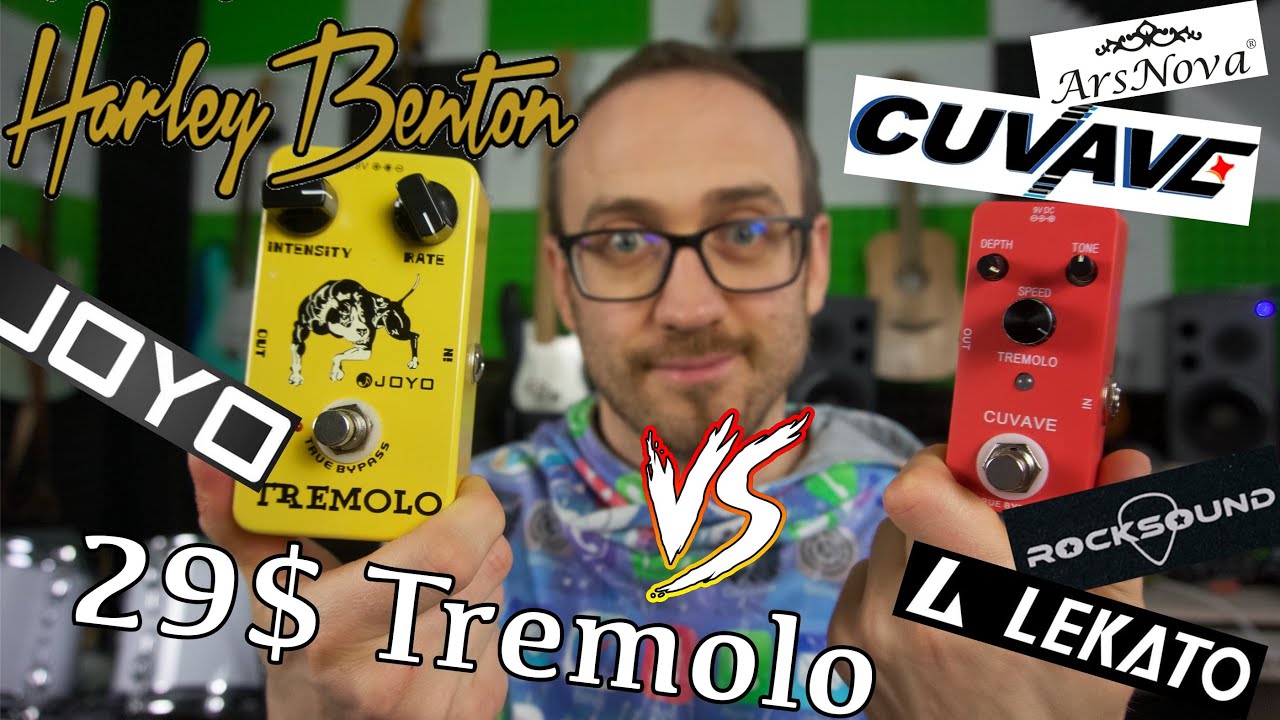 Chińskie tremolo za 120 zł - Harley Benton (JOYO) Vs. CUVAVE (RockSound, Legato, Ars Nova)