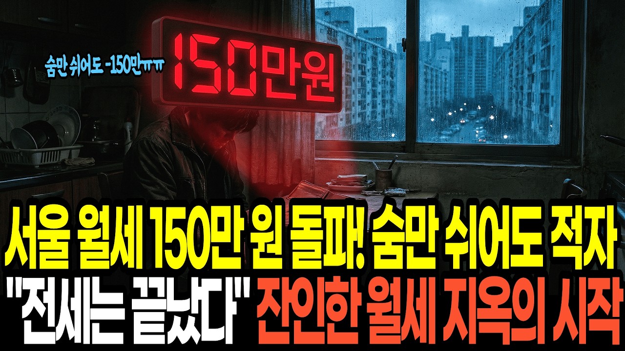 월세 152만원 안 내면 서울서 못 산다? 전세 사라진 자리에 찾아온 잔인한 월세 지옥