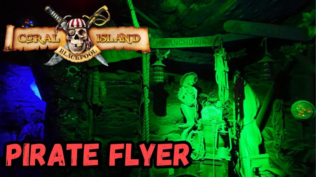 The Pirate Flyer 4K On Ride POV -  Coral Island Blackpool