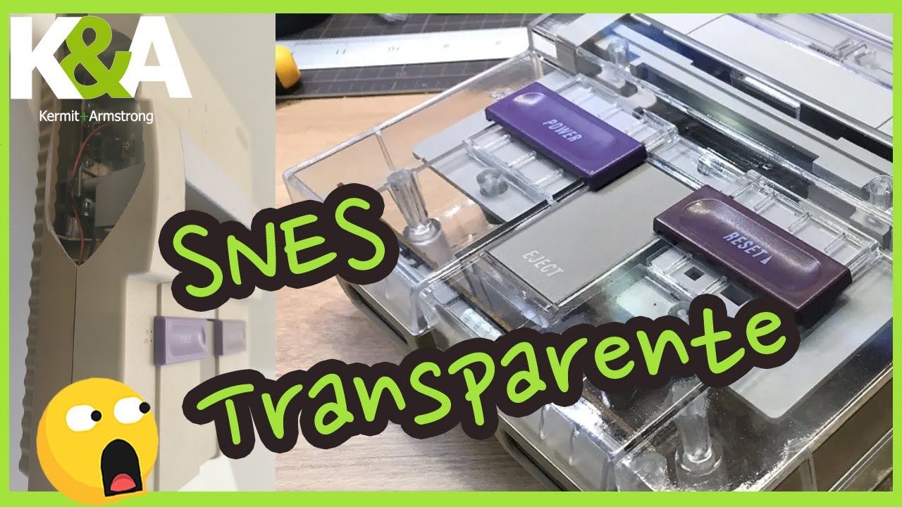 Cambio de carcasa SNES transparente - santo grial Nintendo clear