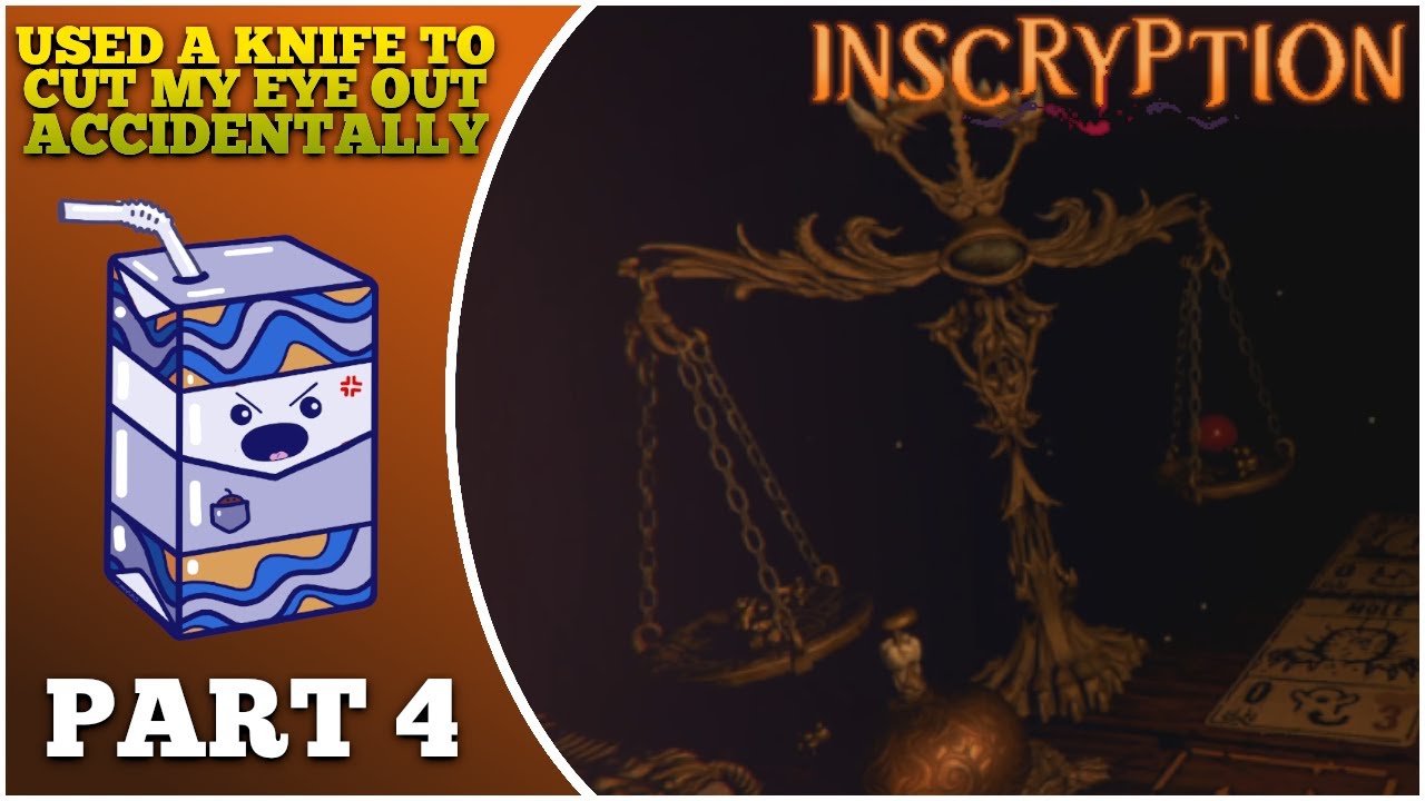 USED A KNIFE TO CUT MY EYE OUT ACCIDENTALLY | Full Playthrough | Inscryption Part 4