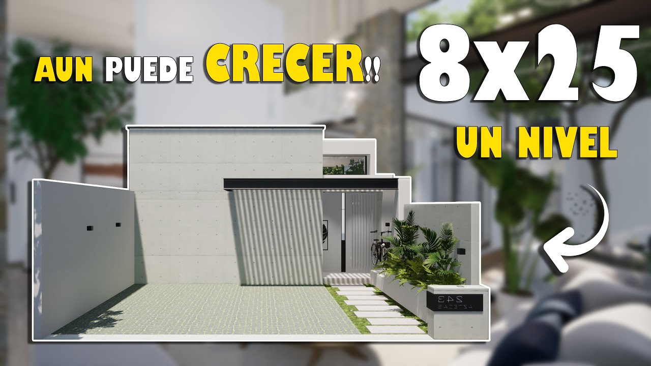 increíble CASA CIEGA de UN solo NIVEL diseñada para seguir CRECIENDO!! 😎