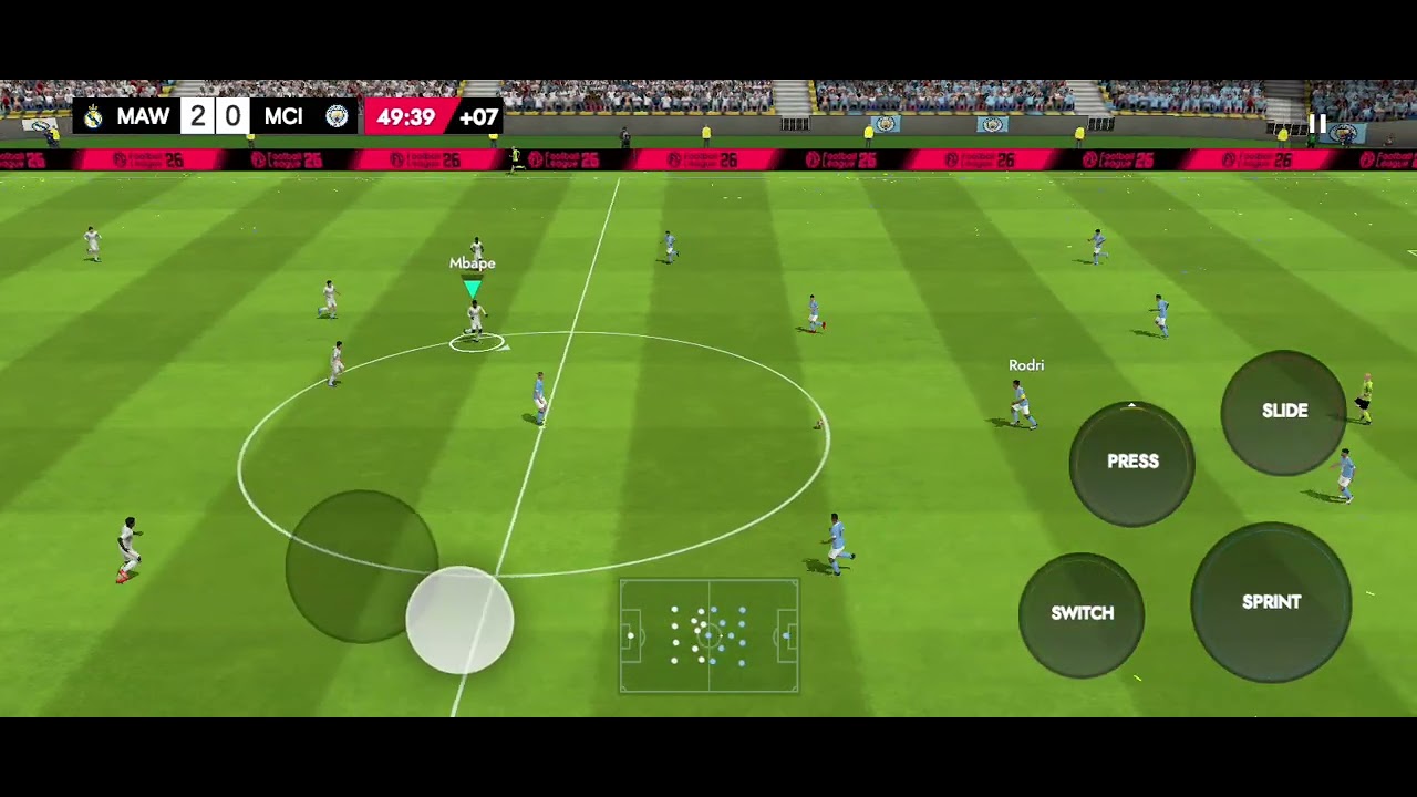 Football Real Madrid FC vs Manchester city #efootball2026 #dls26 #fifa #championsleague 