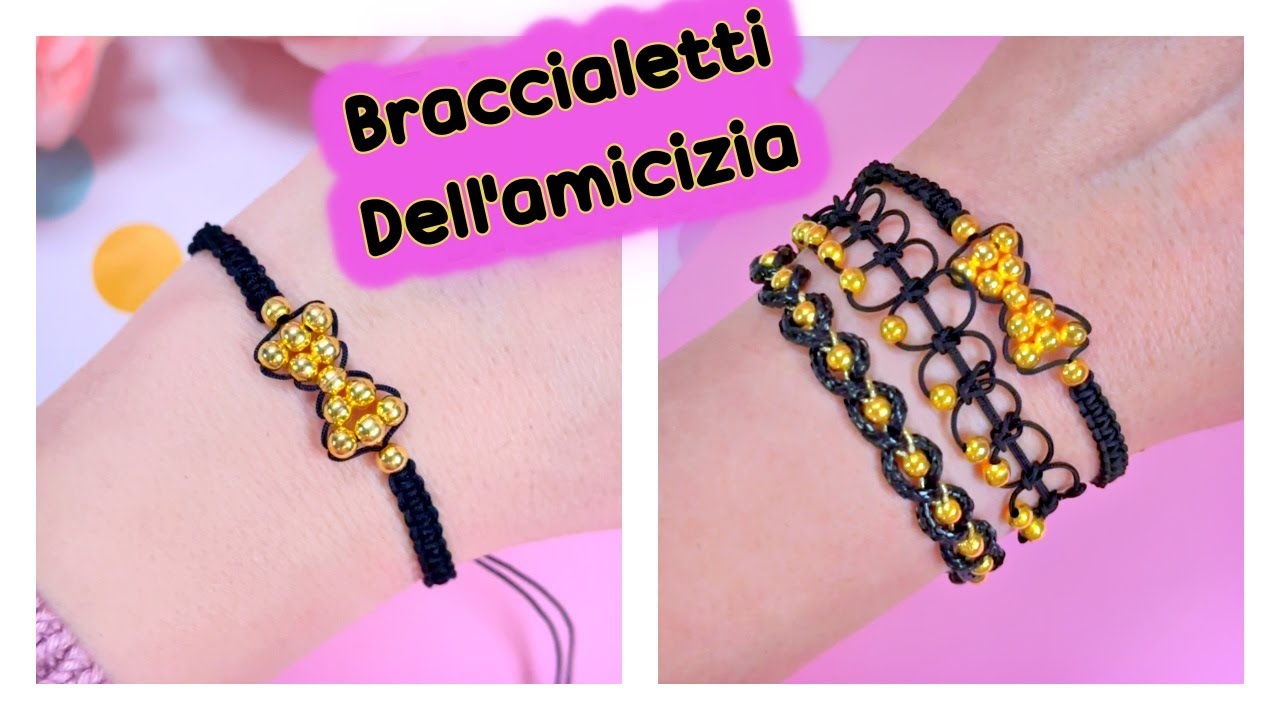 IDEE PER IL BRACCIALETTO DELL'AMICIZIA NERO FAI DA TE