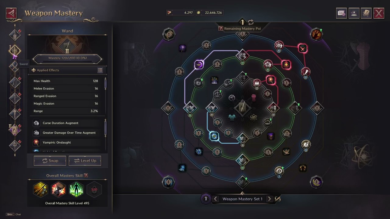 SnS/Wand Curse DPS - Skill - Mastery - Specialization - Guide - Throne And Liberty