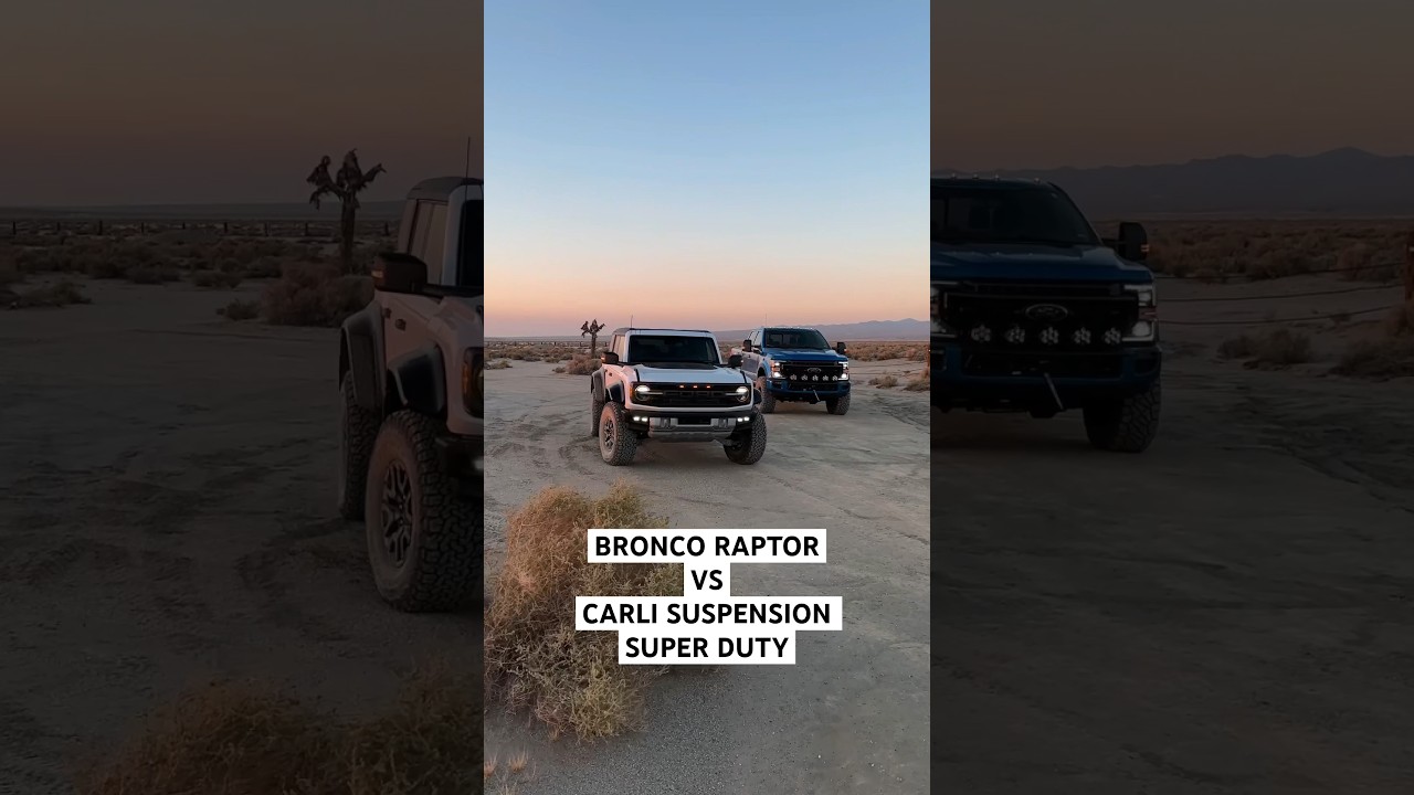 Bronco Raptor VS Carli F-250 #cjcoffroad #alumiduty #braptor