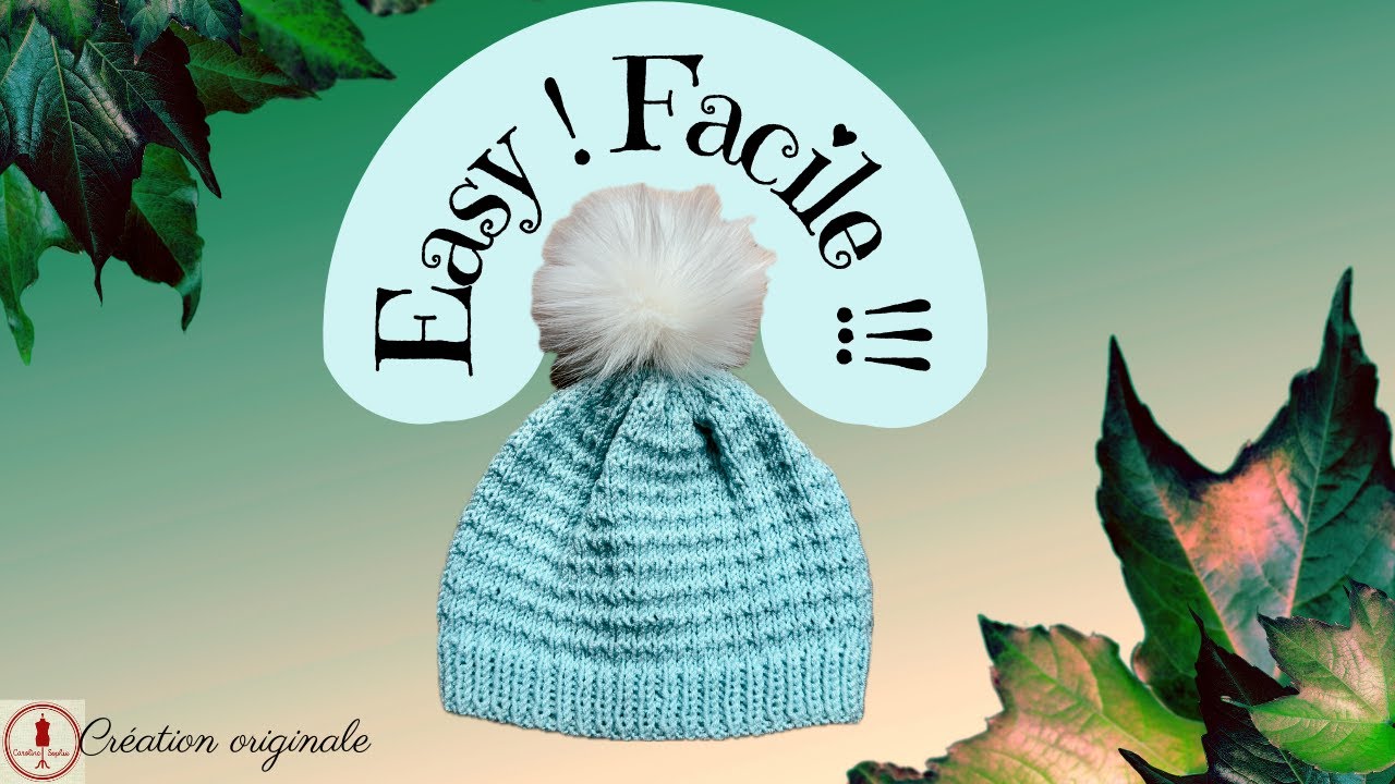 🧶BONNET TRICOT Bébé -Homme-Femme-Enfant