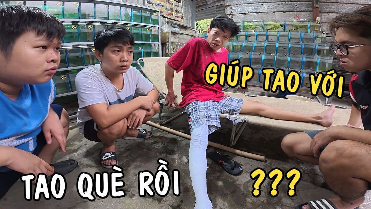 Ông Nhí Giả Què hành hạ Anh Em làm việc nấu ăn miễn phí - Cười Rụn Rún