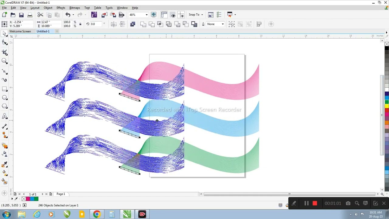Vector Abstract Line Art For Background