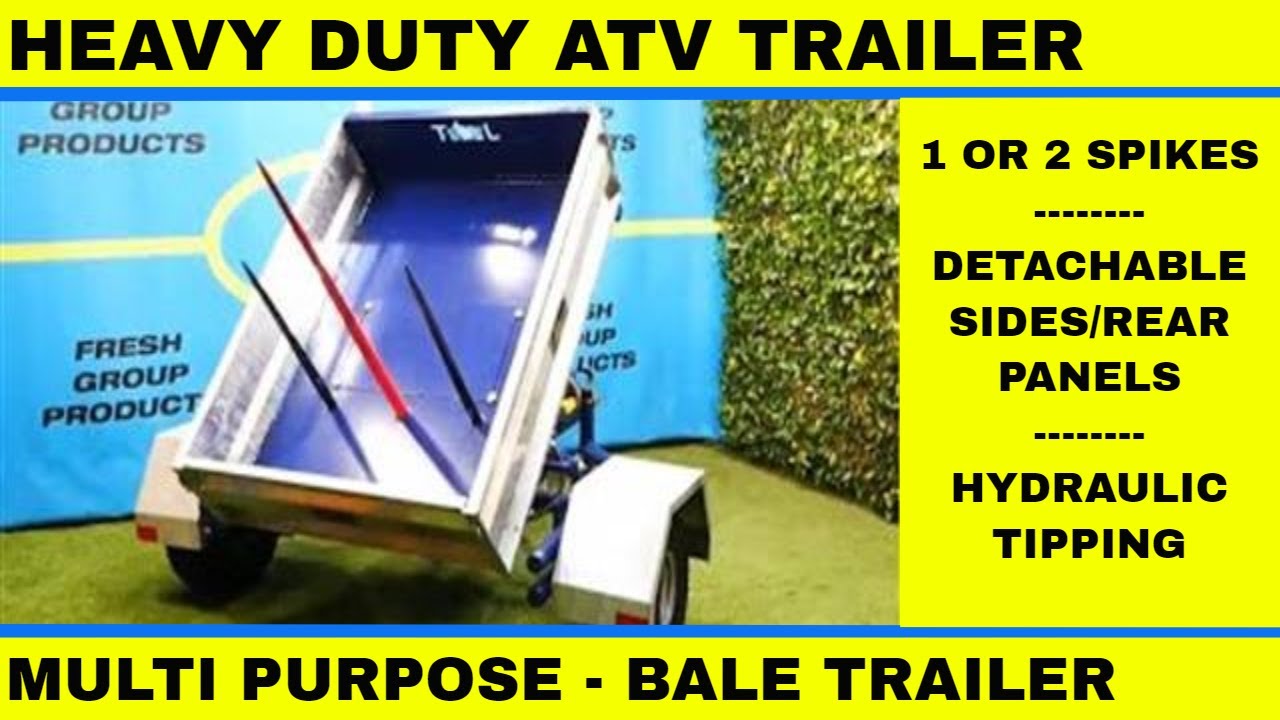 ATV Quad Trailer - ATV Tipping Trailer - Multi Purpose Quad Trailer