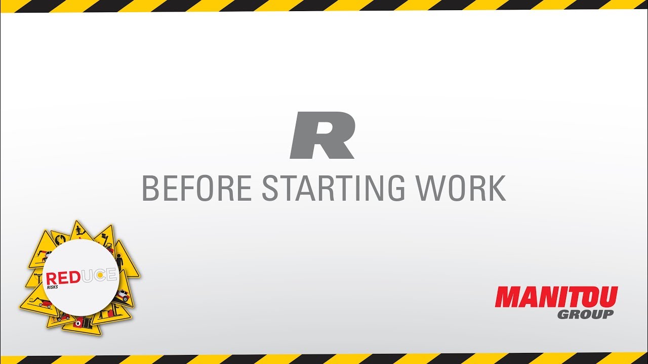 Gehl - Skid loader - R165 - Before Starting Work