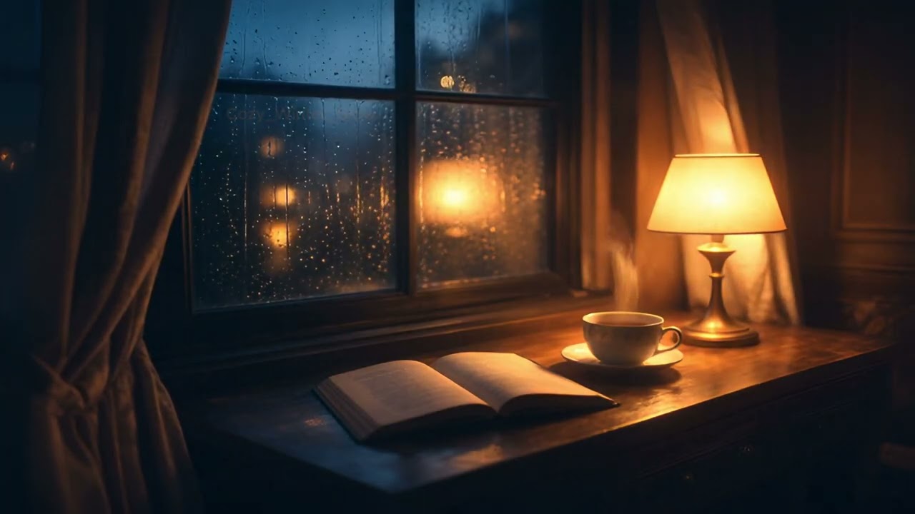 Ultra Cozy Night Ambience 🌙 | Warm Room, Soft Rain & Calm Sleep Music