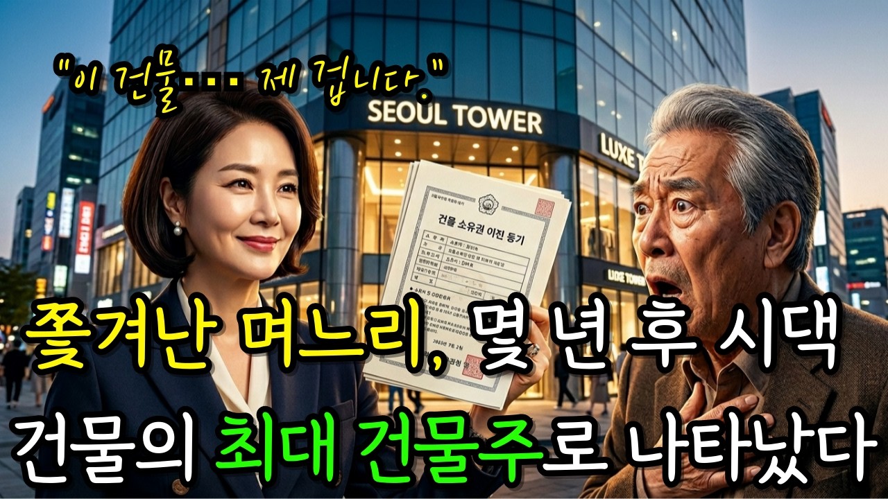 쫓겨난 며느리, 몇 년 뒤 시댁 건물의 최대 건물주로 나타났다.