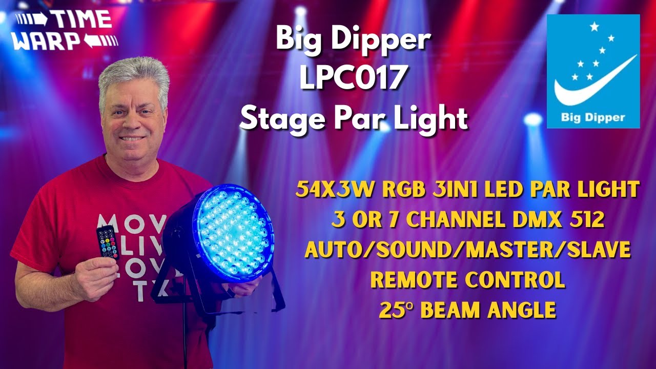 Awesome Par Stage Light | Big Dipper LPC017 RGB 3in1 LED | Honest Review