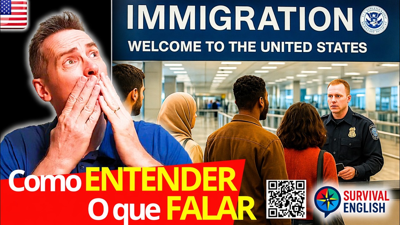 👉 Como PASSAR na IMIGRAÇÃO em Inglês (Mesmo sem Ser Fluente!) | Survival English
