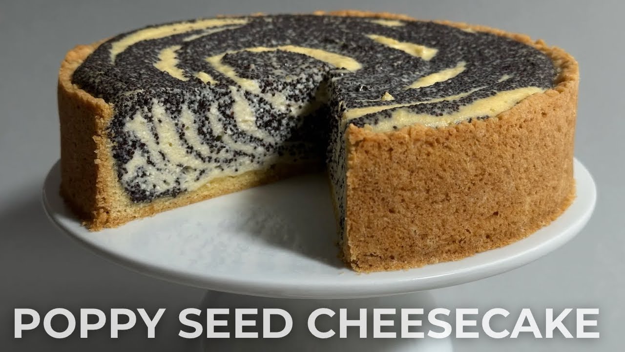 Creamy Poppy Seed Layered Cheesecake | Simple Recipe
