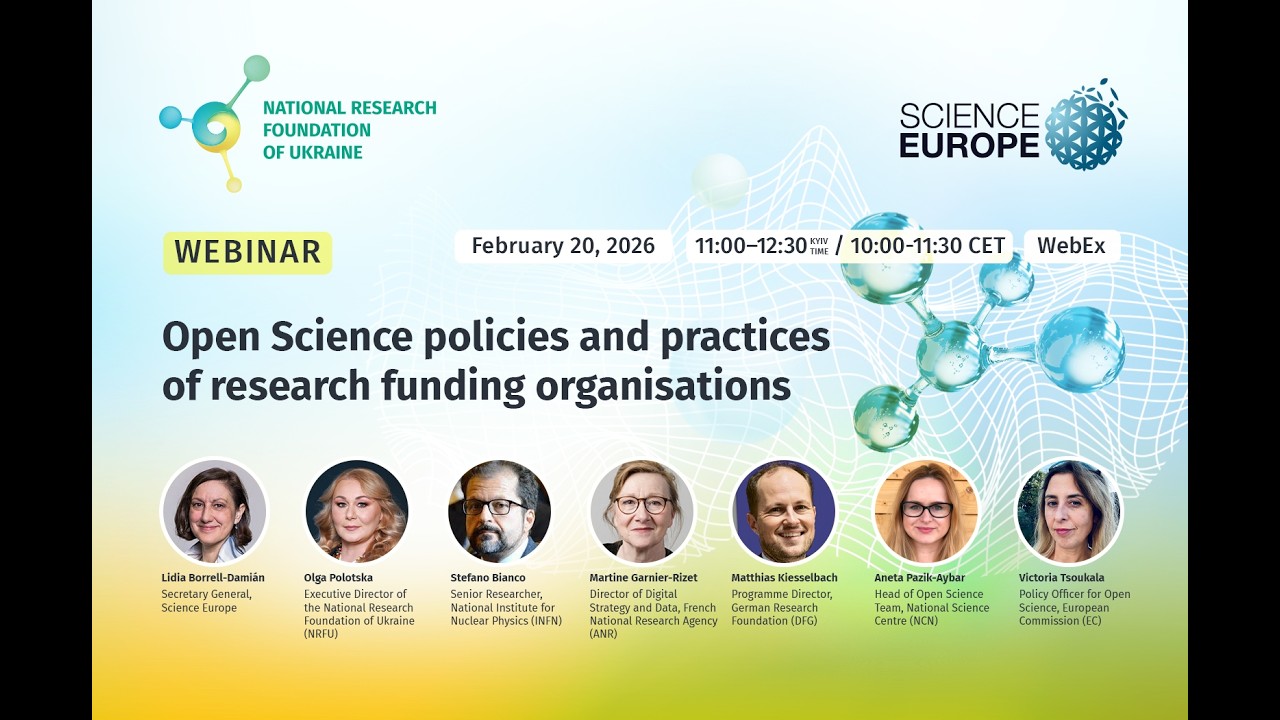 Third SE–NRFU webinar: «Open Science policies and practices of research funding organisations»