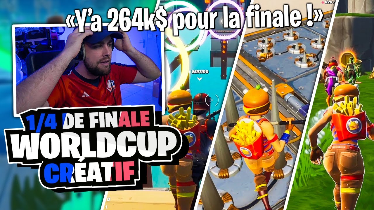 Quart de finale de la World Cup Créatif à 264k$ !! (On roule sur tout le monde)