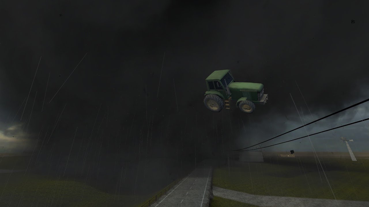 Tractor Lifted By Tornado! (Garry's Mod Tornado Survival)