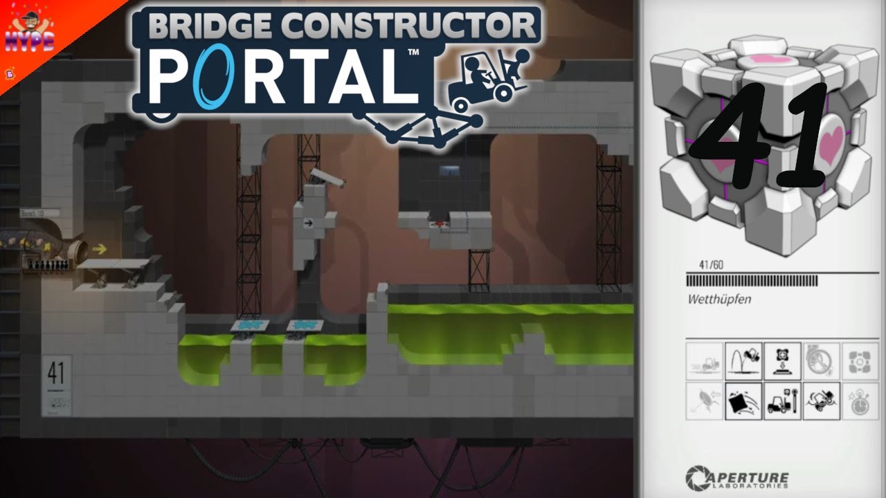 Bridge Constructor Portal 🌉 [41] ★ Wetthüpfen