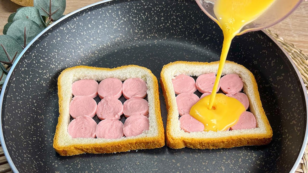 💯 Haben Sie Toast und W&uuml;rstchen? Leckeres Fr&uuml;hst&uuml;ck in 5 Minuten❗️