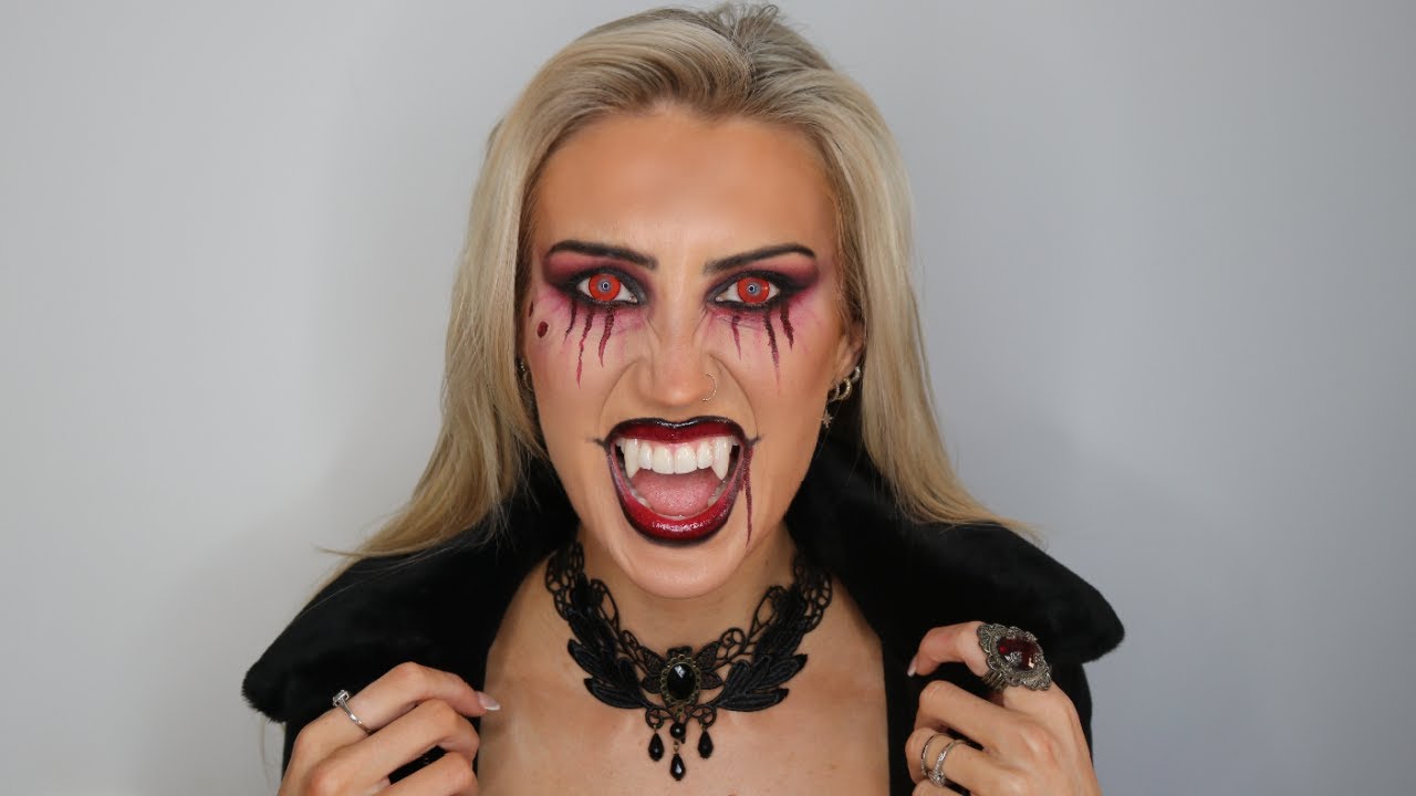 Easy Vampire Halloween Makeup Tutorial