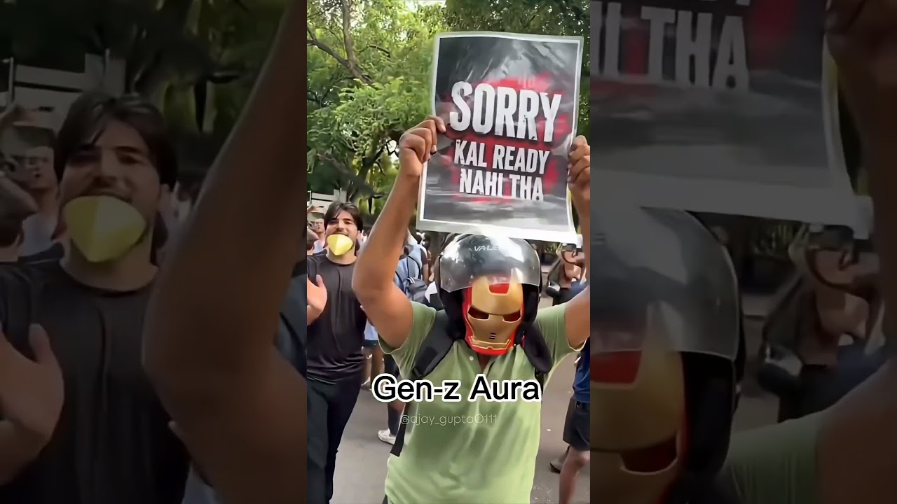 Indian Gen Z Protest 😂 Funny Moments | Funniest Viral Clips #shorts #viralreels #genzprotests  #fyp