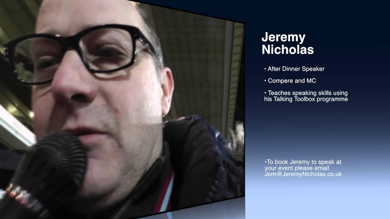 Jeremy Nicholas - Public Speaking Tips - Day 2
