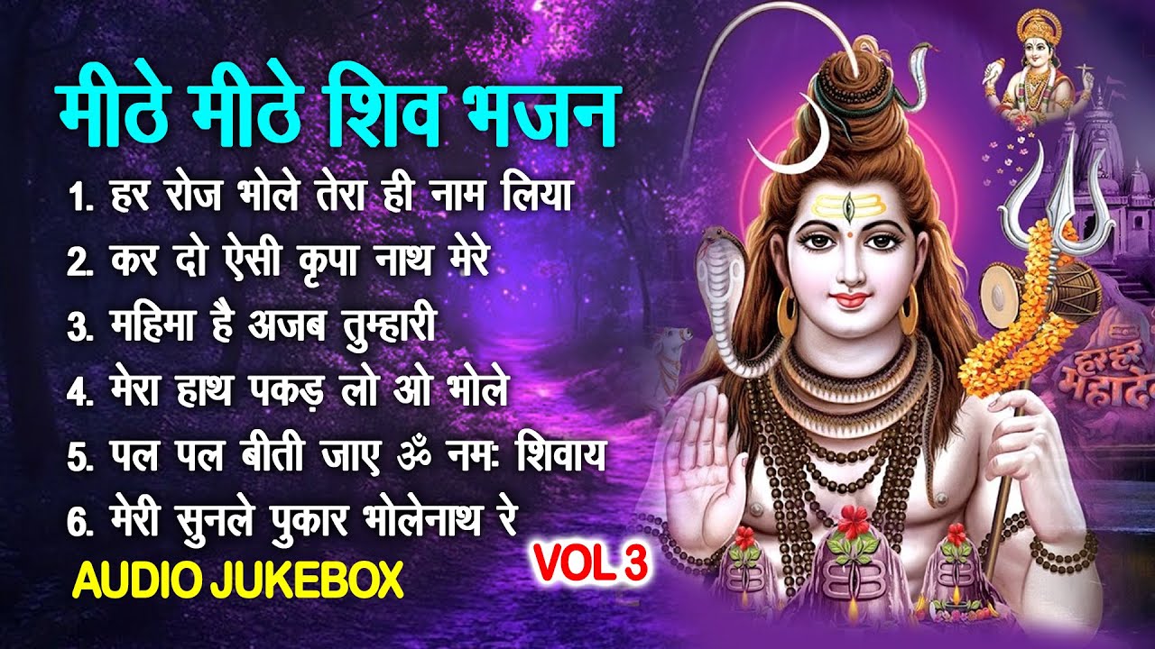 मीठे मीठे शिव भजन Vol 3 | Mithe Mithe Shiv Bhajan | Bhole Baba Ke Pyare Bhajan [AUDIO JUKEBOX]