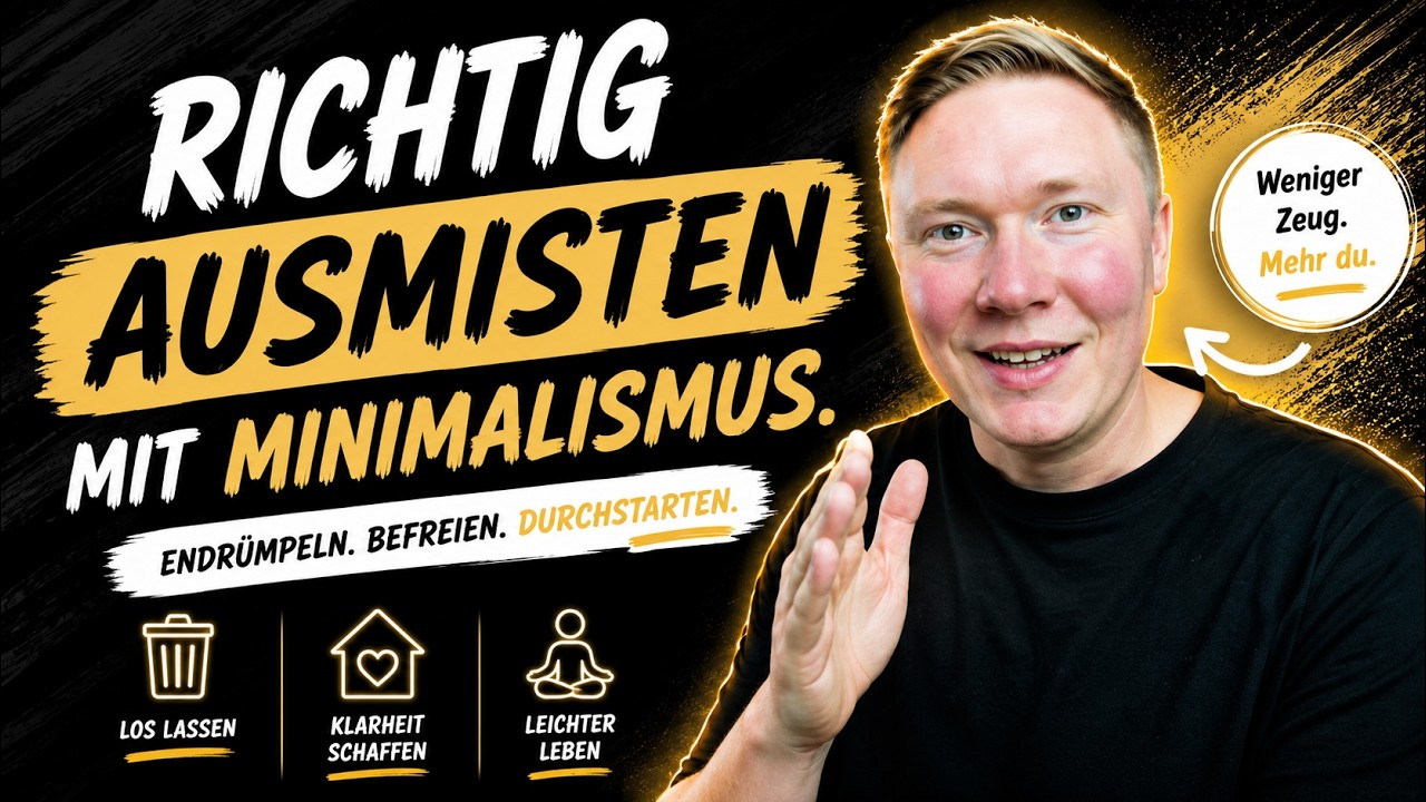 Richtig ausmisten mit Minimalismus - So gehts | Frugalismus | Roman Welzk