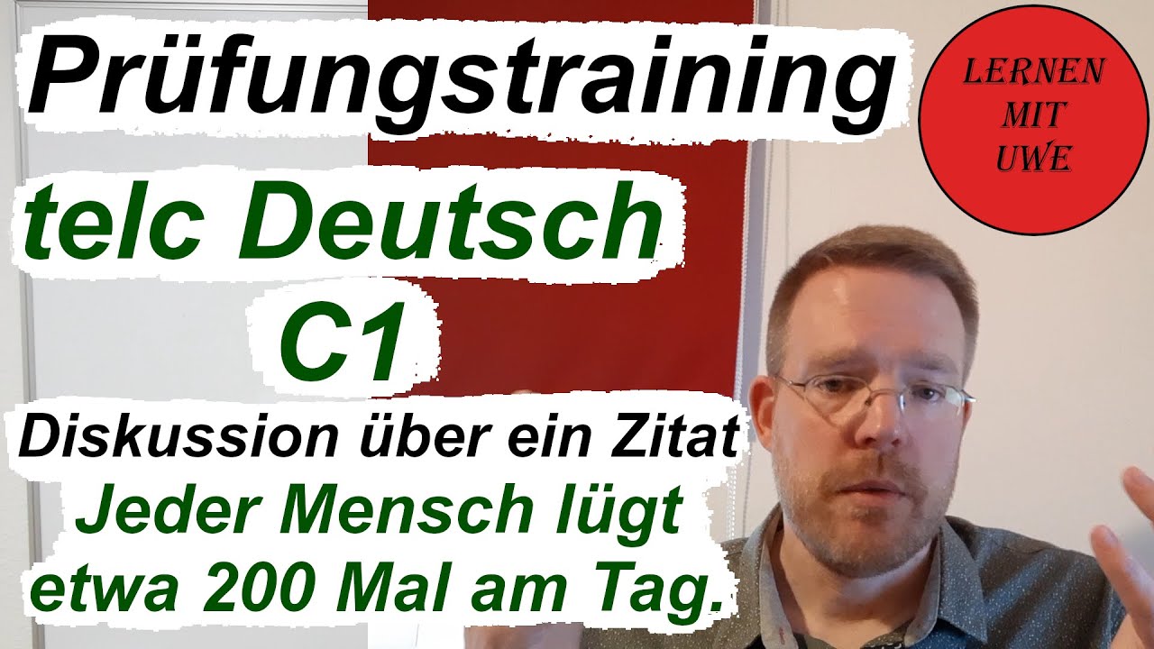 telc Deutsch C1 – Prüfung / 24 / Sprechen 08 – Beispiel für eine Diskussion über ein Zitat