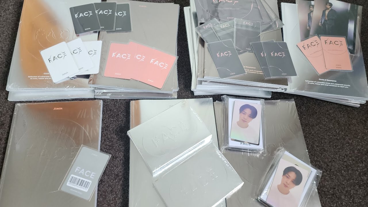 Jimin Album 'FACE' Unboxing (Weverse Shop, JPFC, UMS, Lucky Draws)