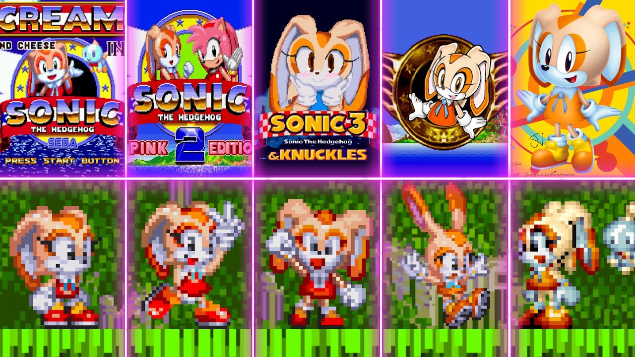 Evolution Of Cream The Rabbit Mods - Sonic Games Collection