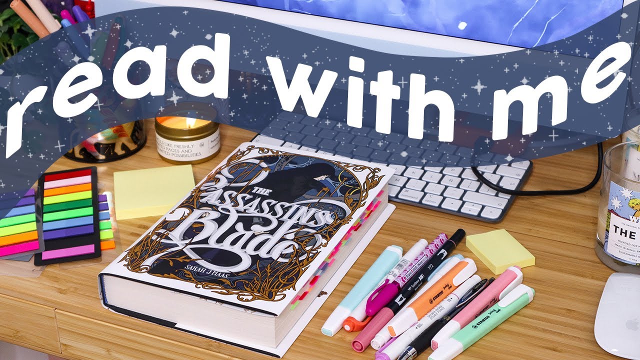 [real time] READ WITH ME 📖 30 minutes of reading with rain sounds + playlist
