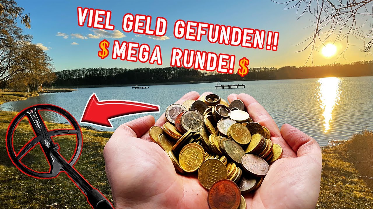 MEGA AUSBEUTE beim SONDELN nach € GELD € an Badestellen! (Metalldetektor)(Schatzsuche)
