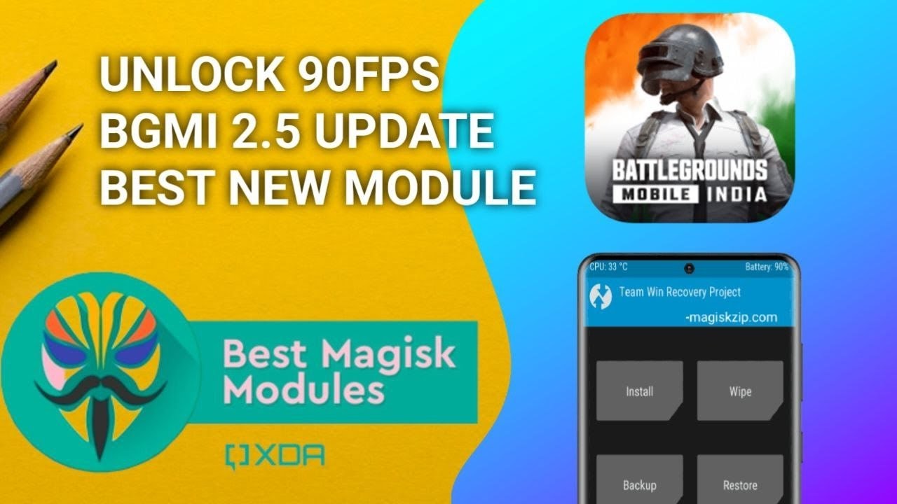 BGMI 2.5 UPDATE | MAGISK MODULES | NEW UPDATE MODULES | UNLOCK 90FPS ULTRA HD #magisk #modules #bgmi