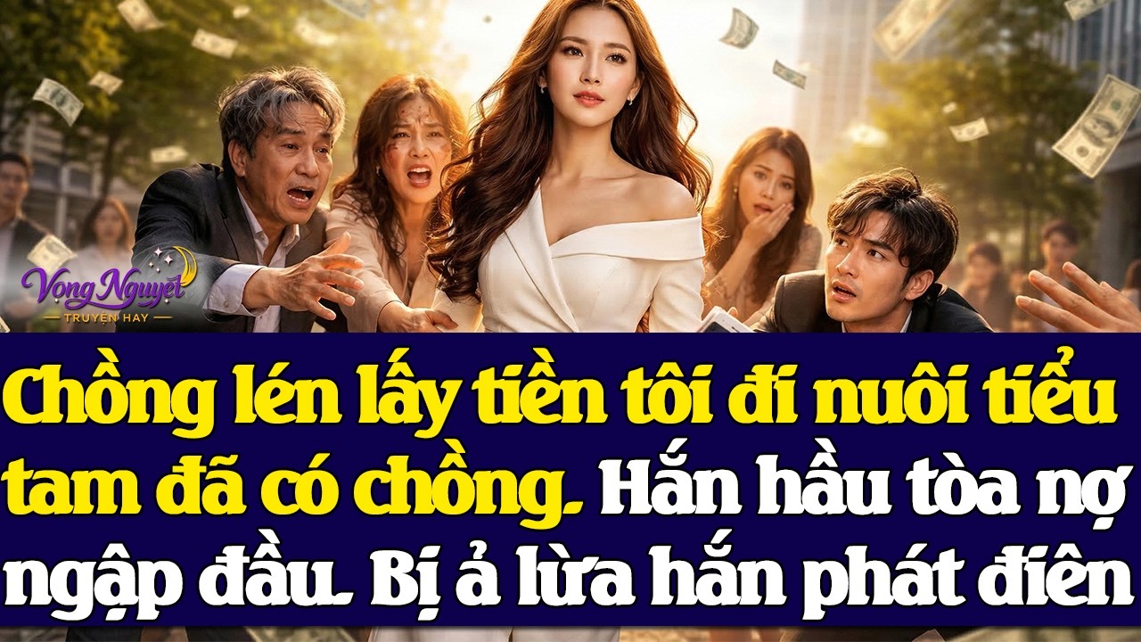 Chồng l.én lấy t.iền tôi đi nuôi tiểu tam đã có chồng. Khi h.ầu tòa n.ợ ngập đầu. Bị ả l.ừa hắn ...