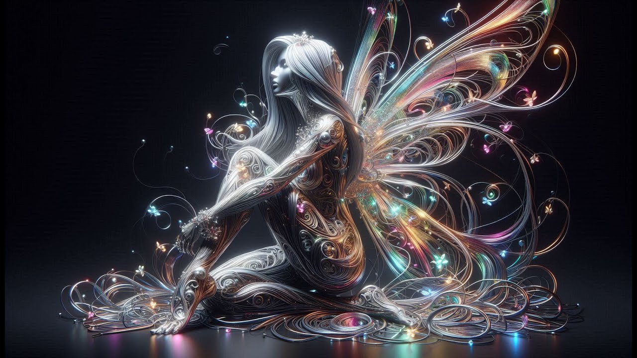 妖精のラインアート Fairy Line Art