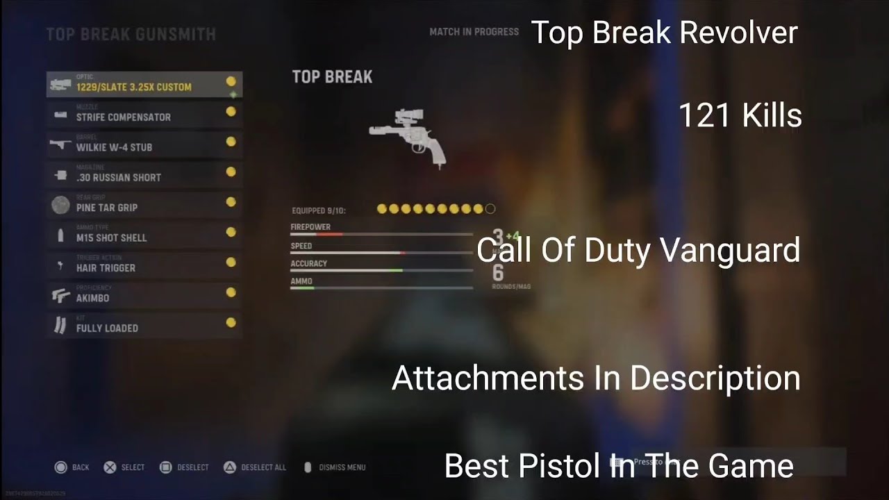 121 Kills With Top Break Revolver | Check Description For Attachments