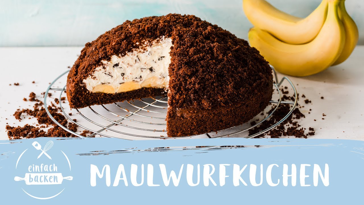 Maulwurfkuchen mit Banane | Einfach Backen